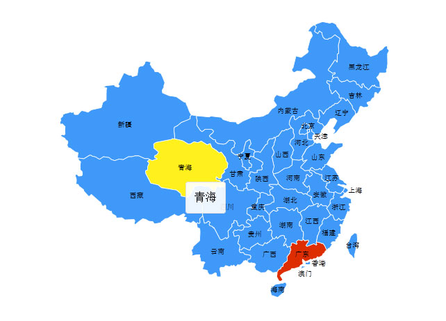 jQuery+jsMap矢量中国地图插件