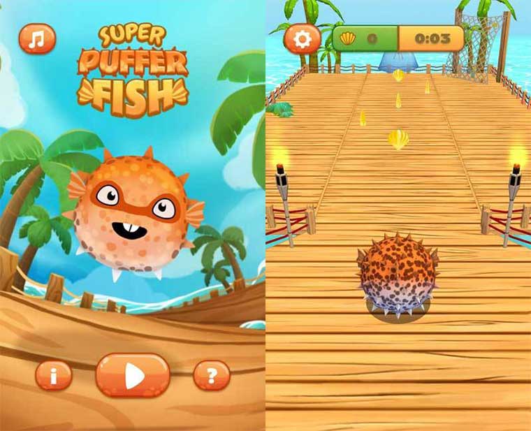 html5 3D超级河豚鱼(Super Puffer Fish)小游戏代码