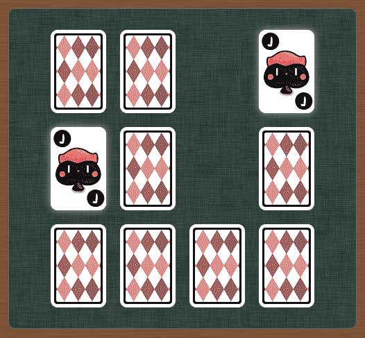 非常简单的jQuery+css3扑克牌配对消除小游戏代码